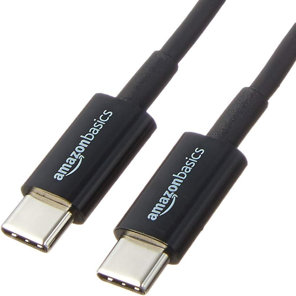 Amazon Basics USB-C to USB-C Fast Charging Cable, 480Mbps Speed, USB-IF Certified, for Apple iPhone 16/15, iPad, Samsung Galaxy, Tablets, Laptops, 9 Foot, White